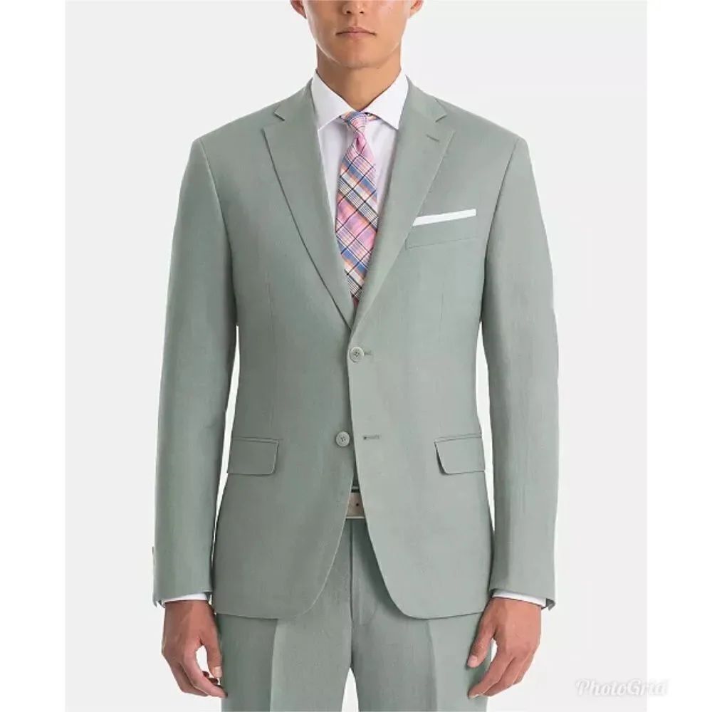Revolve Ralph Lauren UltraFlex Classic-Fit Sage Linen Sport Coat